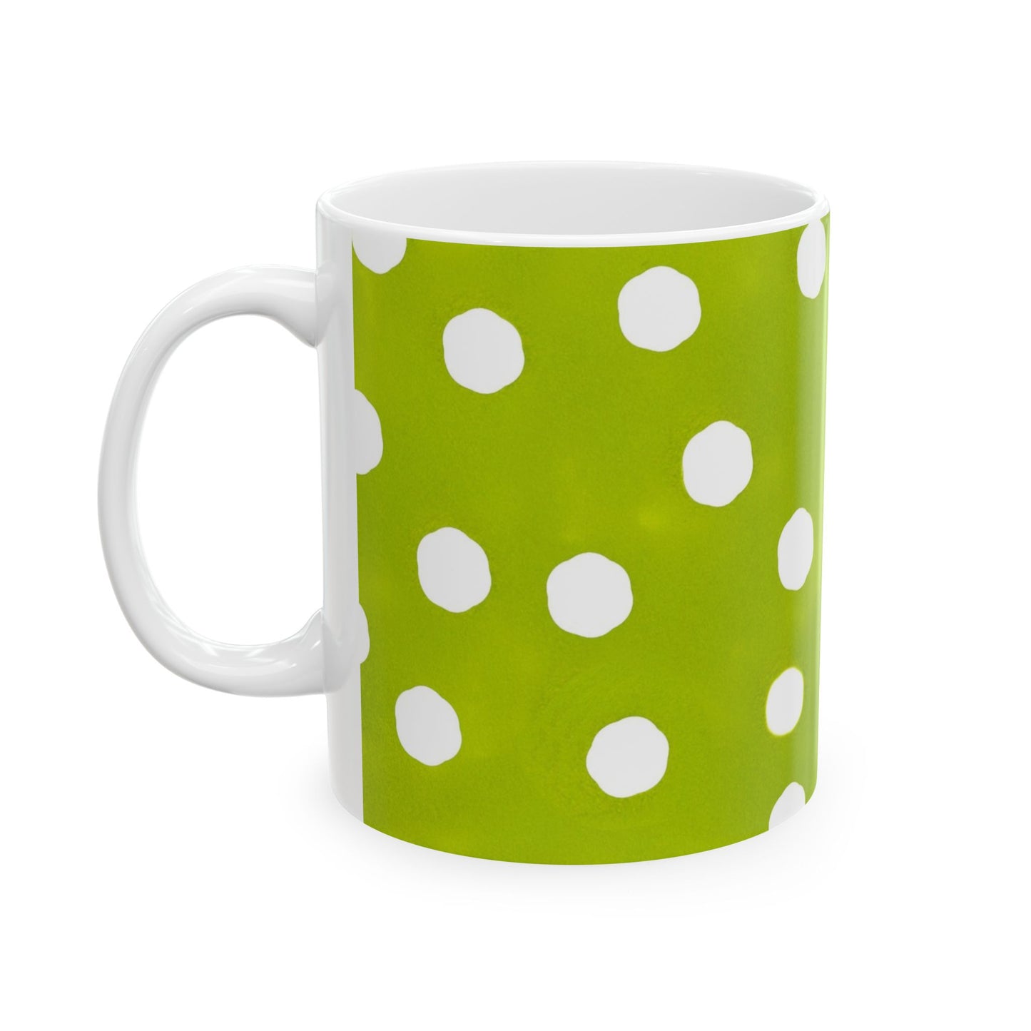 Jumbo Dots Green / White Cup