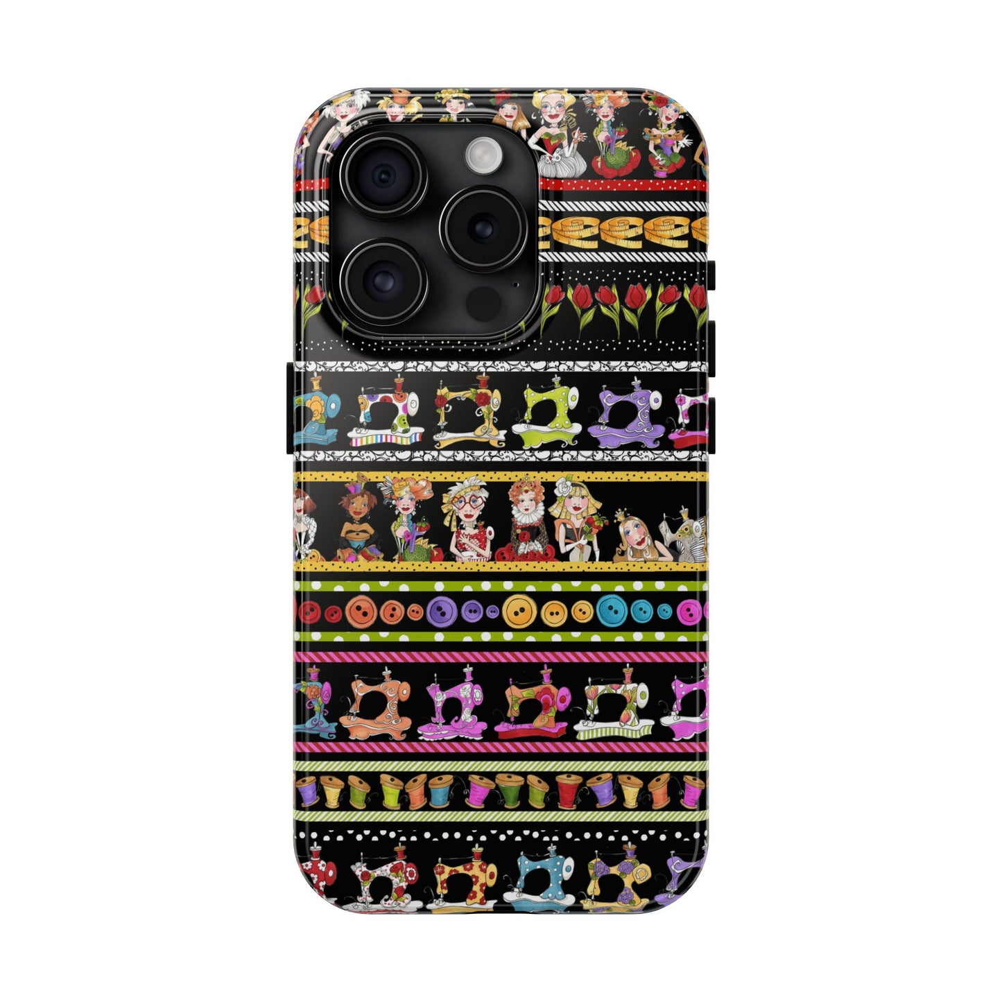 Curious Border Black Phone Case