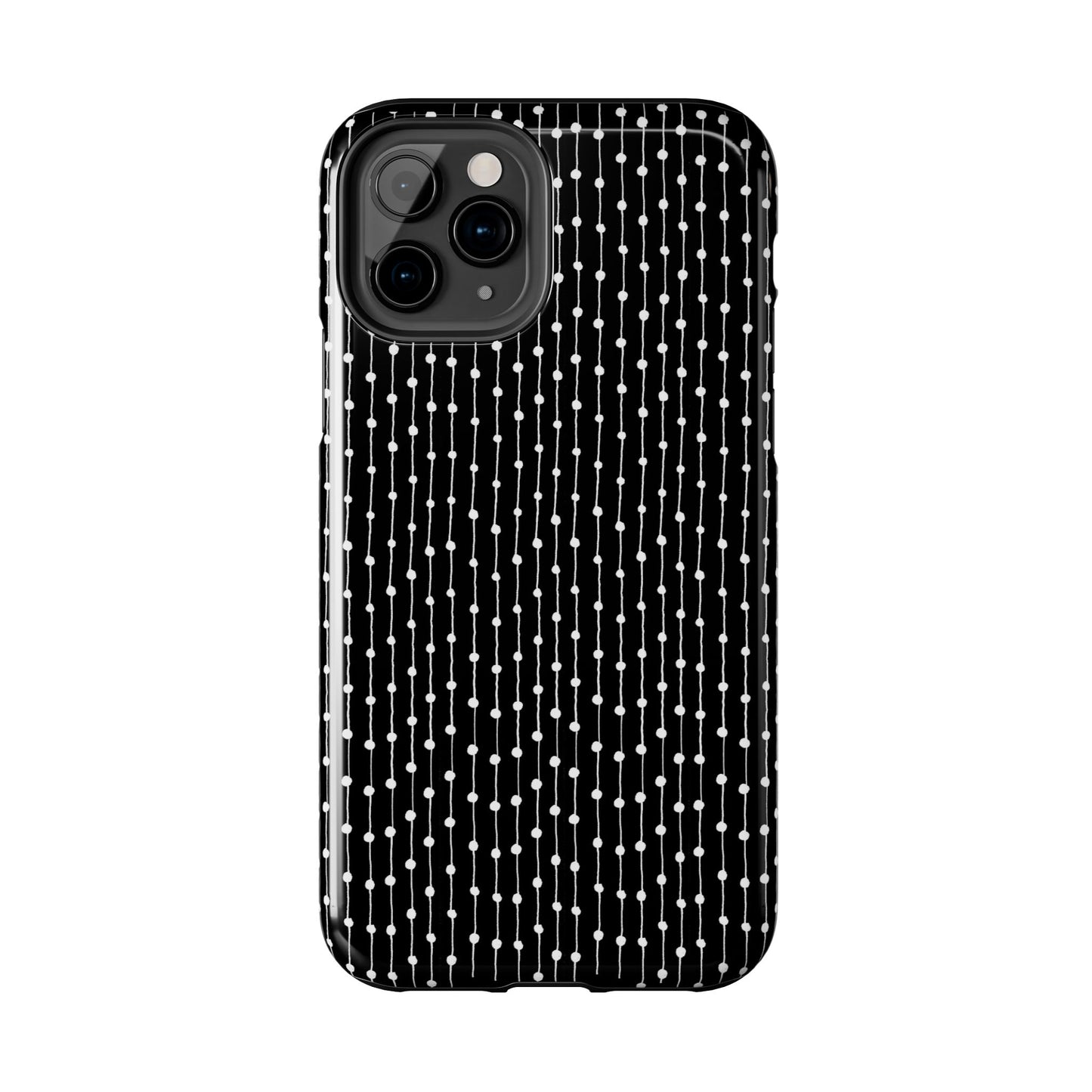 Pin Stripe Black / White Phone Case