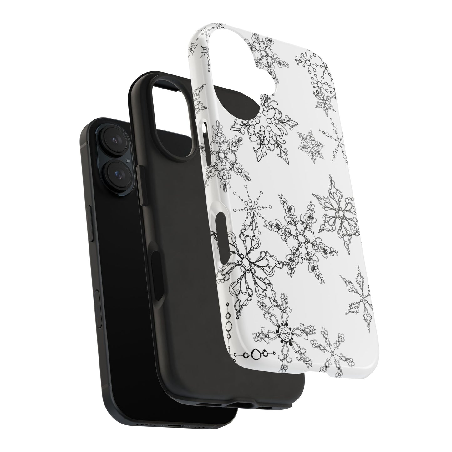 Random Flakes White Phone Case