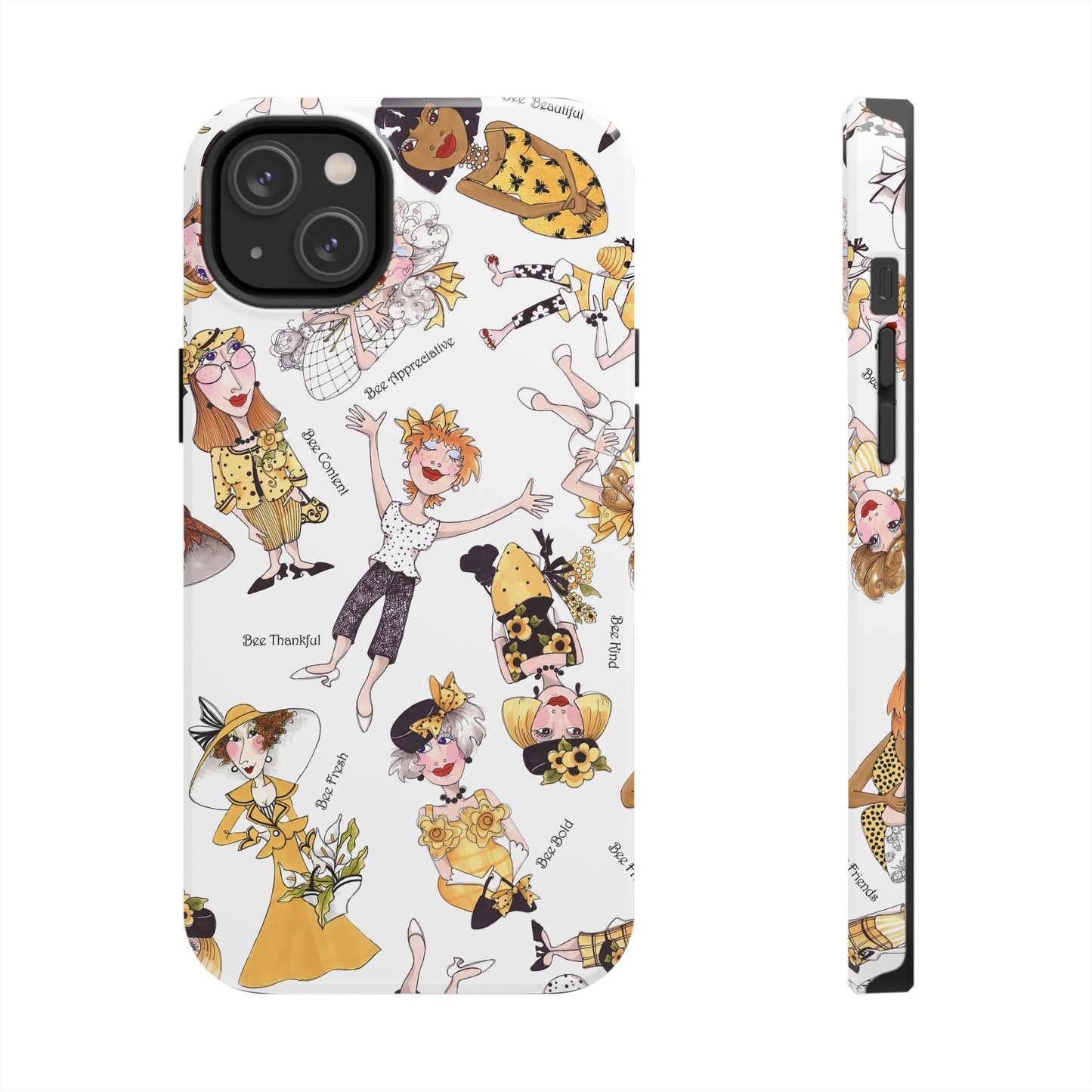 Bee Tossed White Phone Case