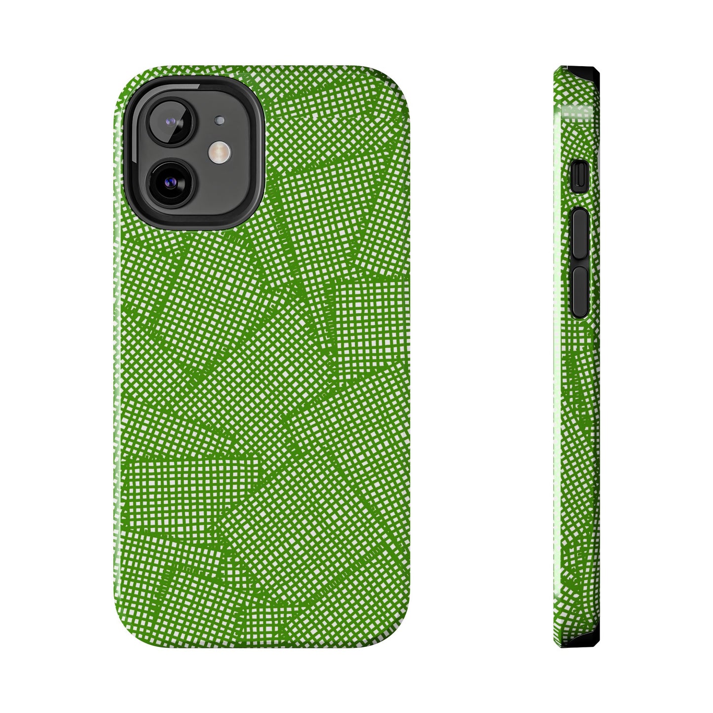 Check Patch Large Green Phone Case