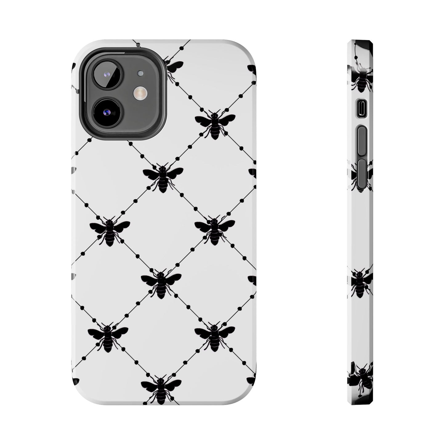 Beaded Bees White Phone Case