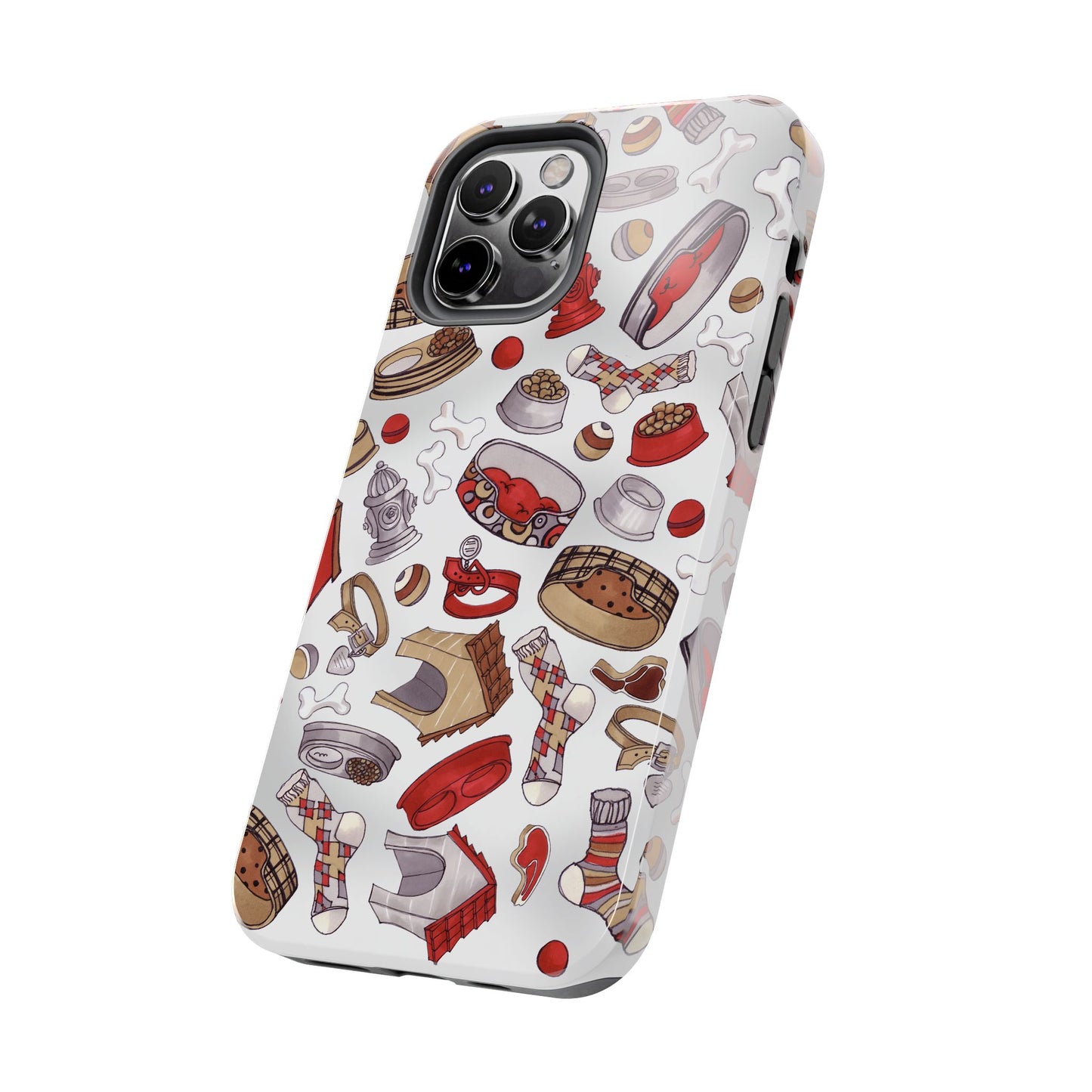 Doggie Stuff Gray Phone Case