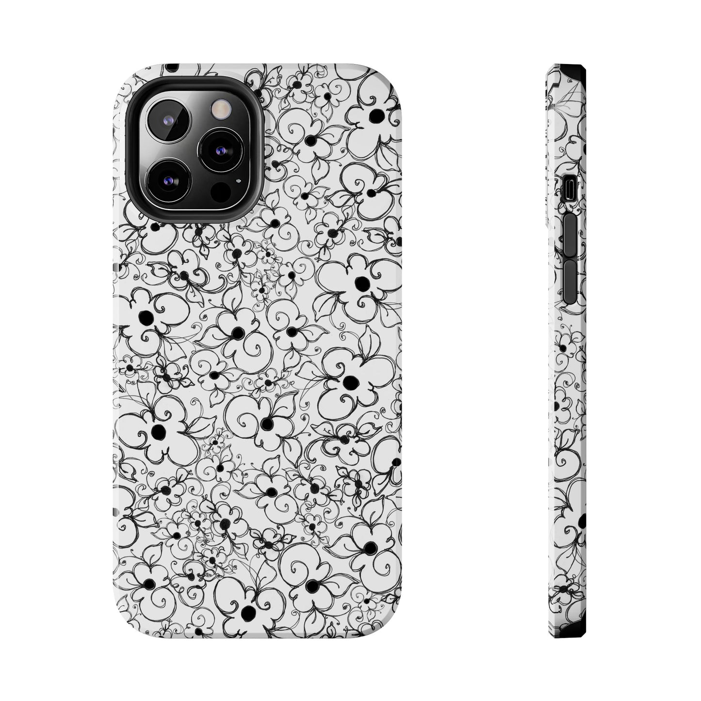 Dog Daisies White Phone Case
