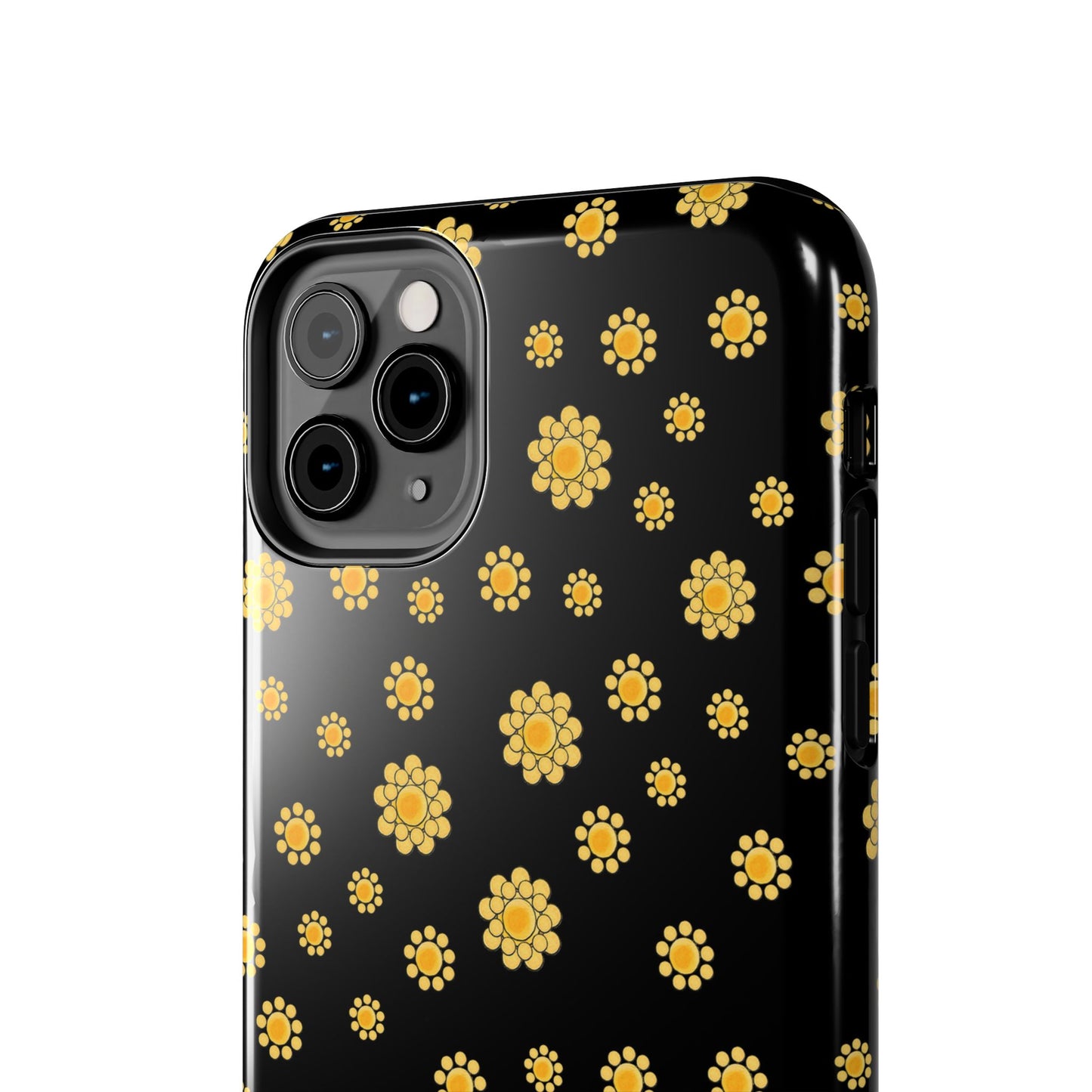 Bandana Dots Black / Yellow Phone Case