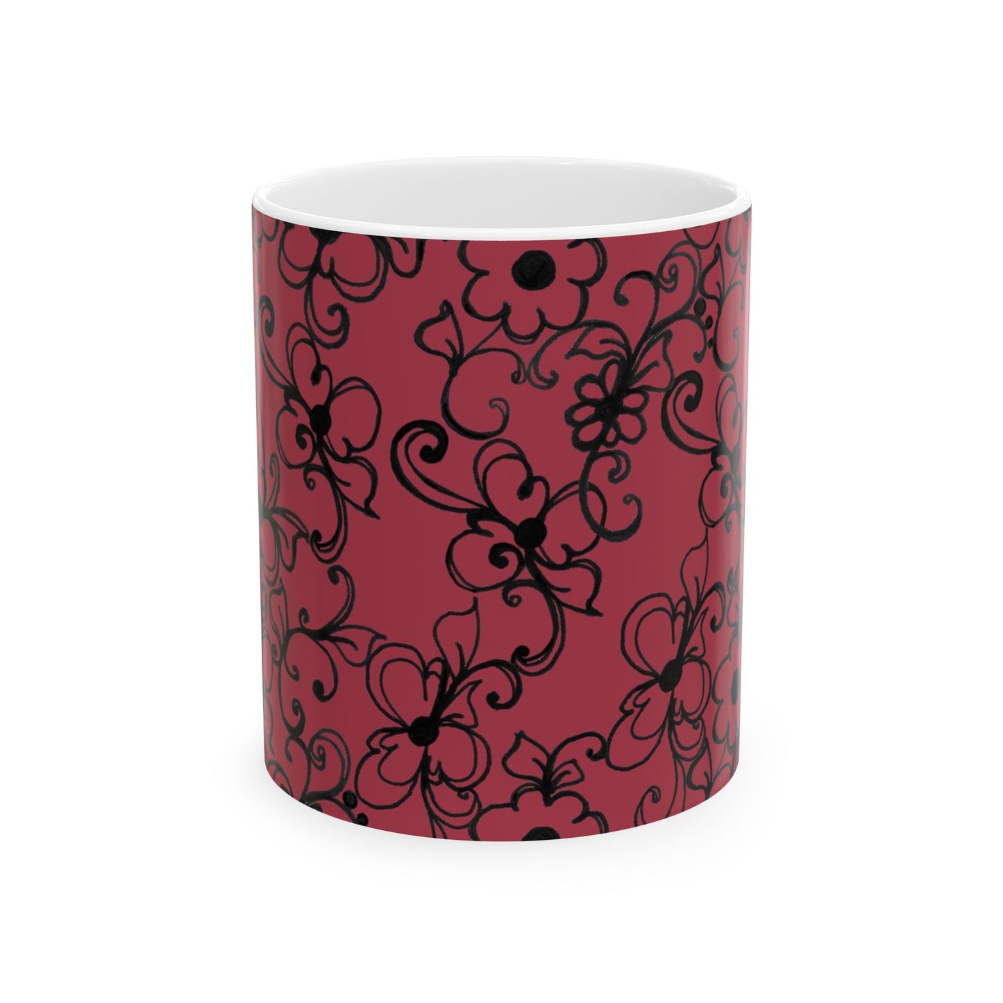 Daisy Jungle Red Cup