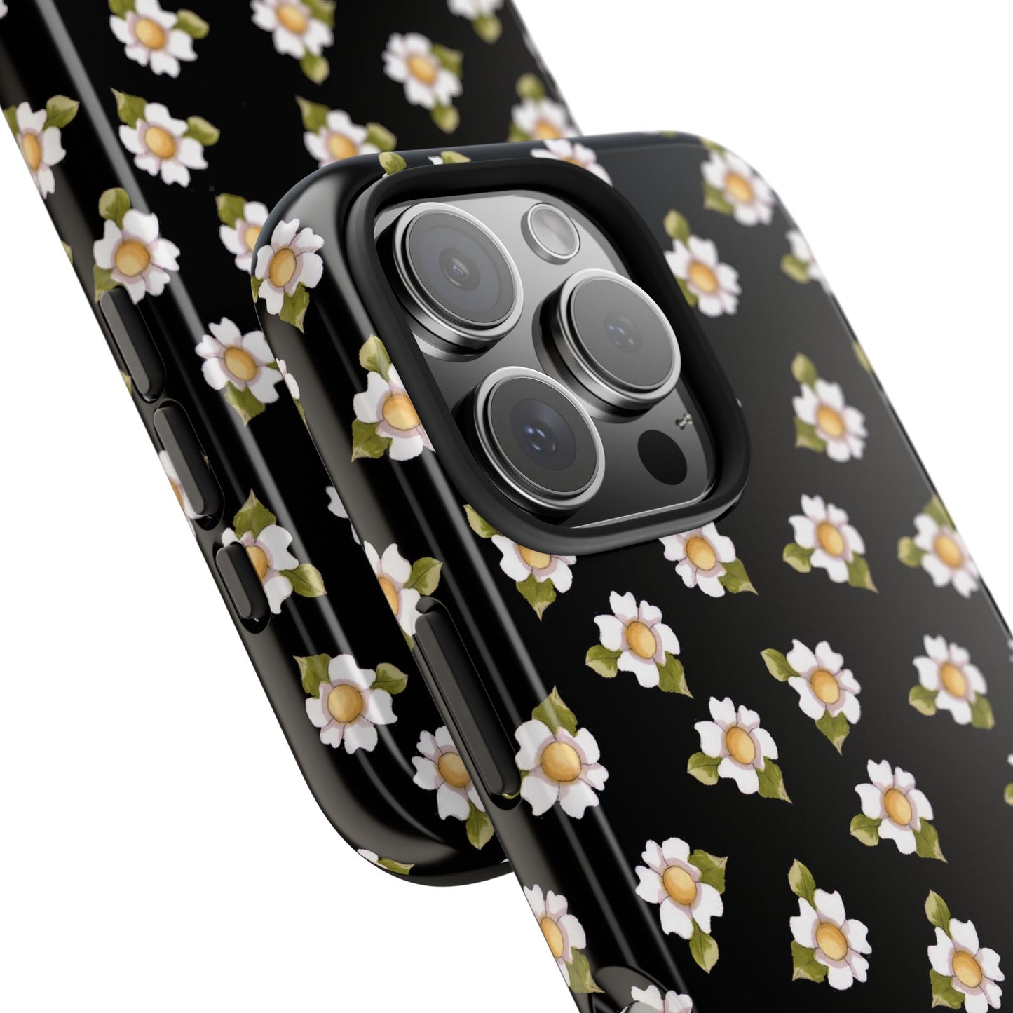 Daisies Black Phone Case