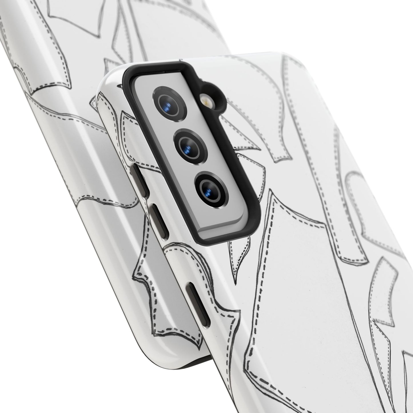 Pattern Pieces White Phone Case