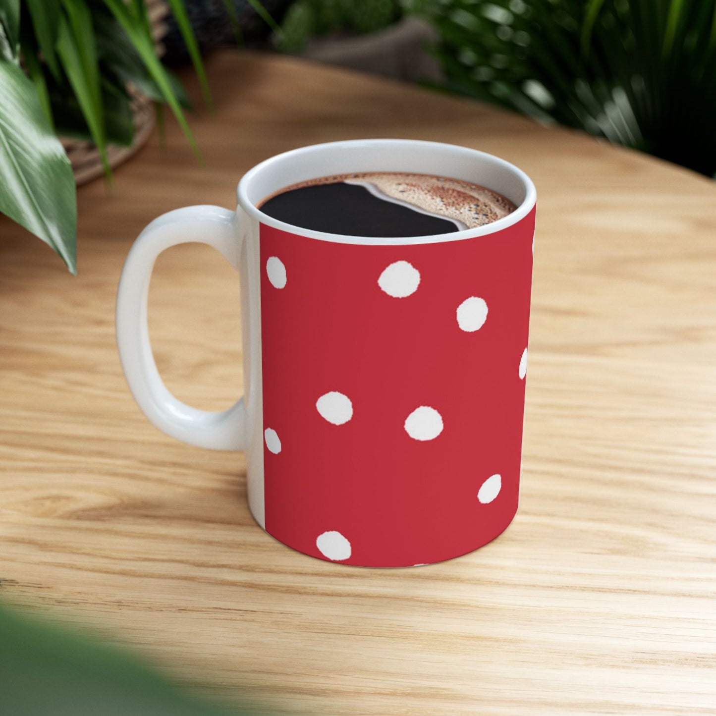 Dinky Dots Red / White Cup