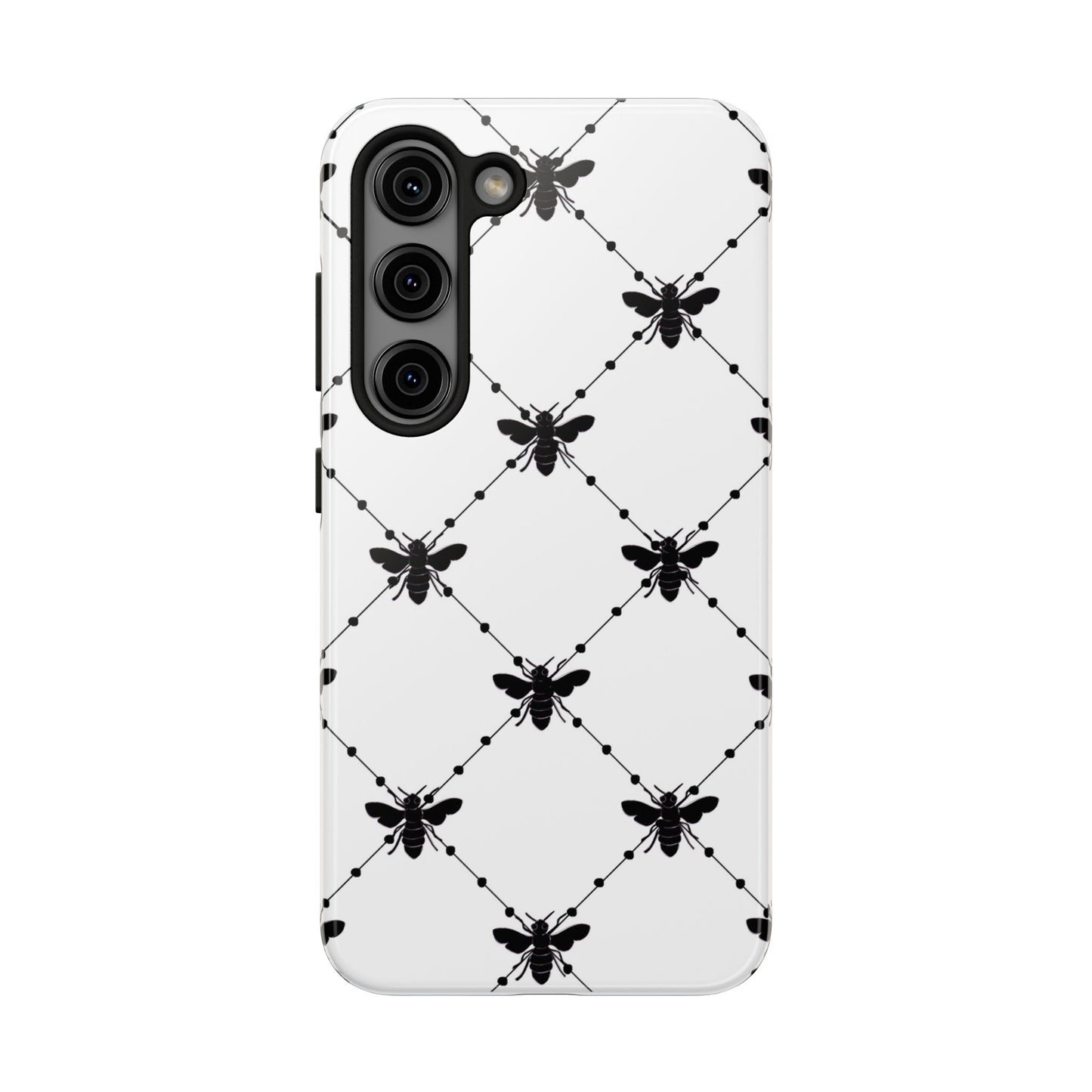 Beaded Bees White Phone Case