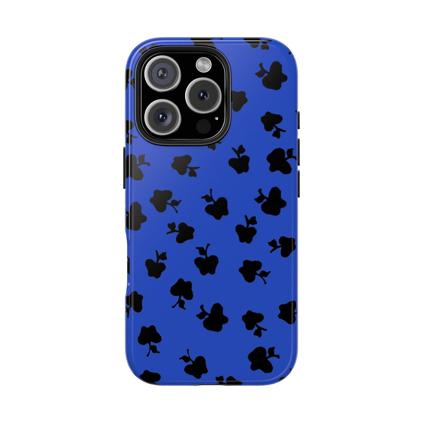 Happy Apples Blue / Black Phone Case