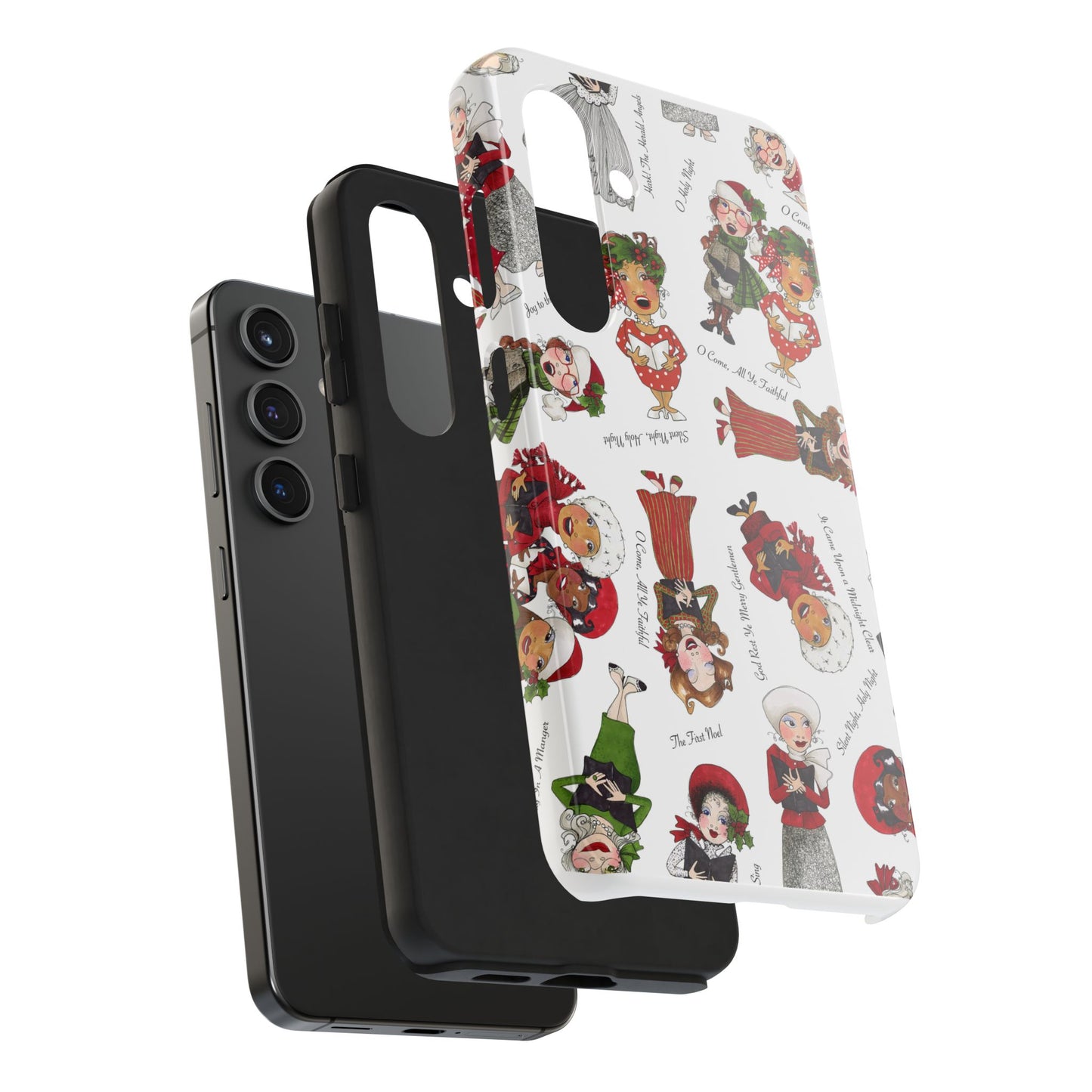 Tossed Carolers Phone Case