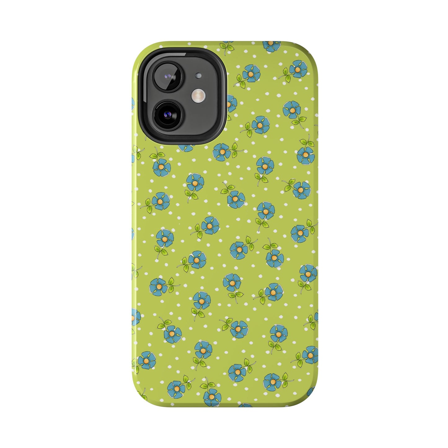 Daisy Dots Green Phone Case