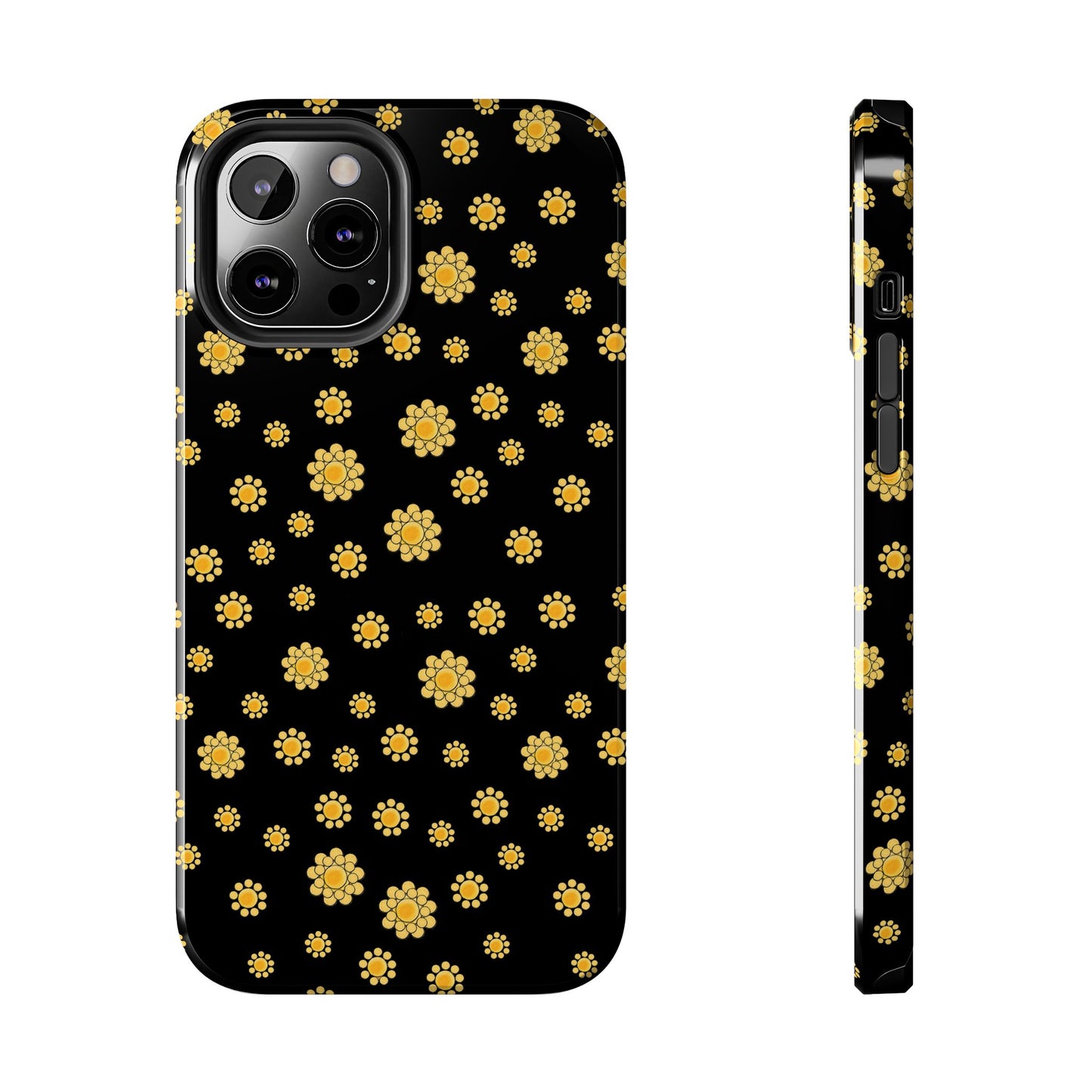 Bandana Dots Black / Yellow Phone Case