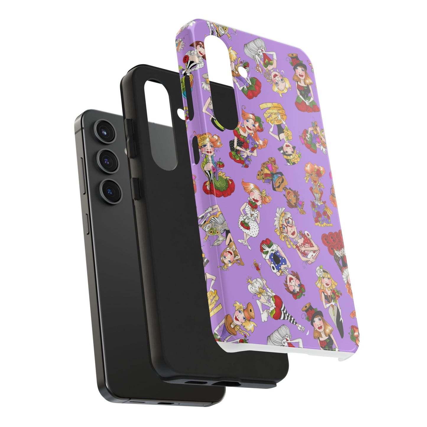 Curious Toss Purple Phone Case