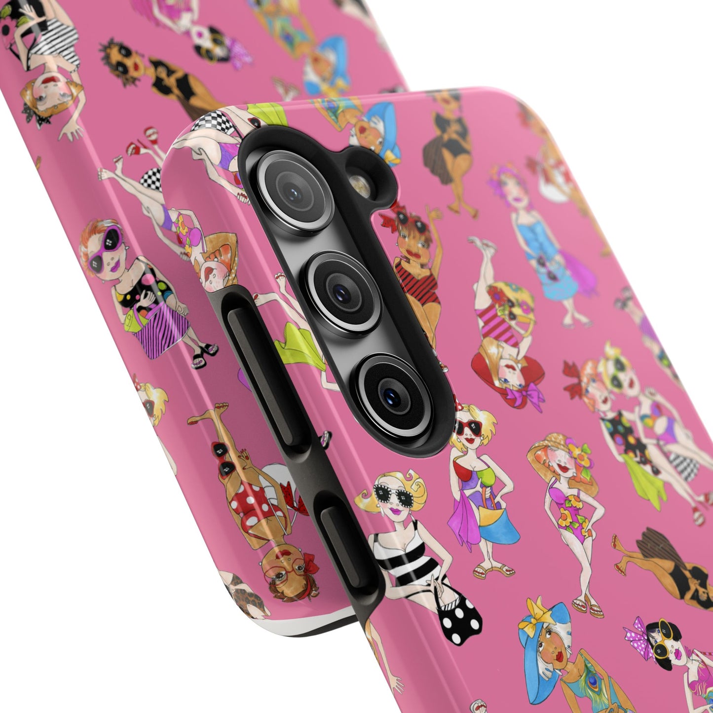 Tossed Beauties Pink Phone Case