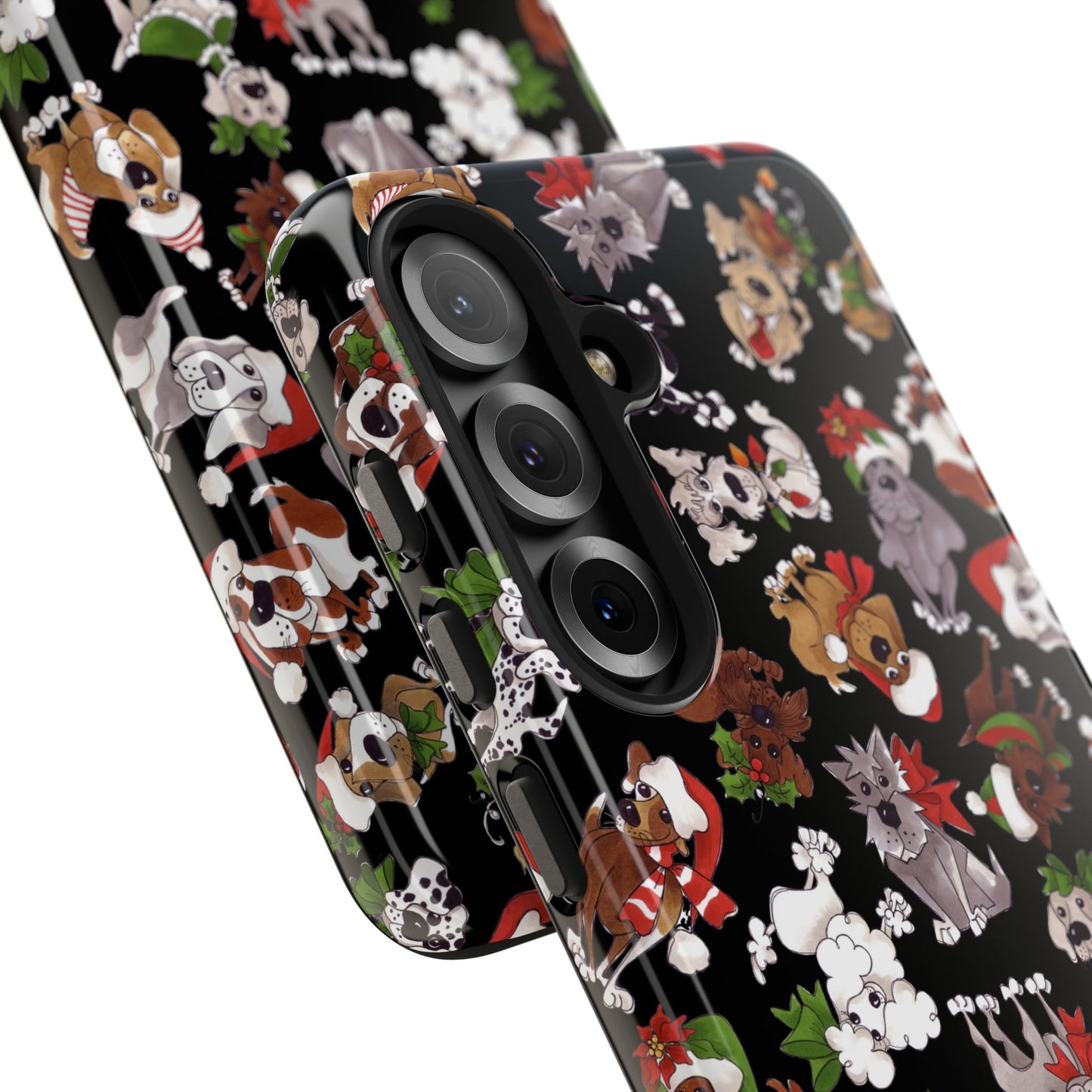 Doggie Toss Black Phone Case