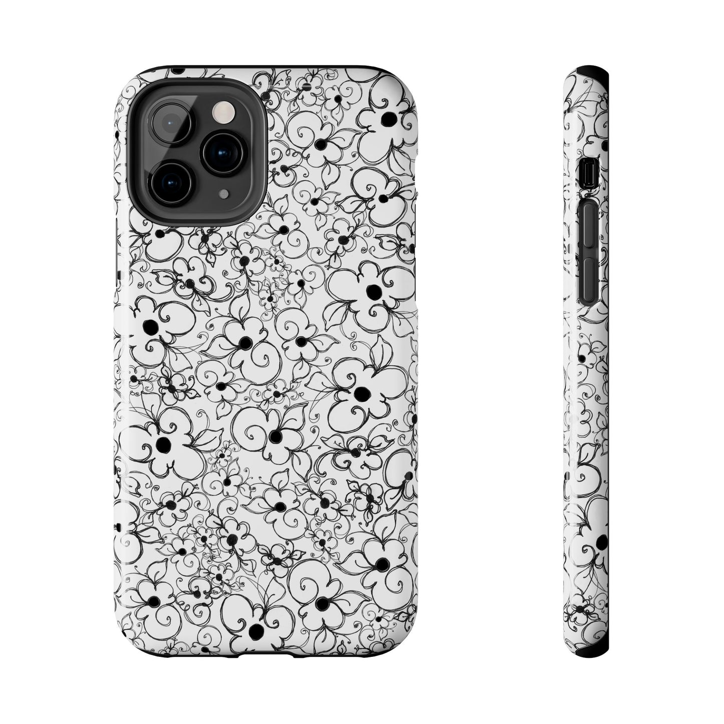Dog Daisies White Phone Case