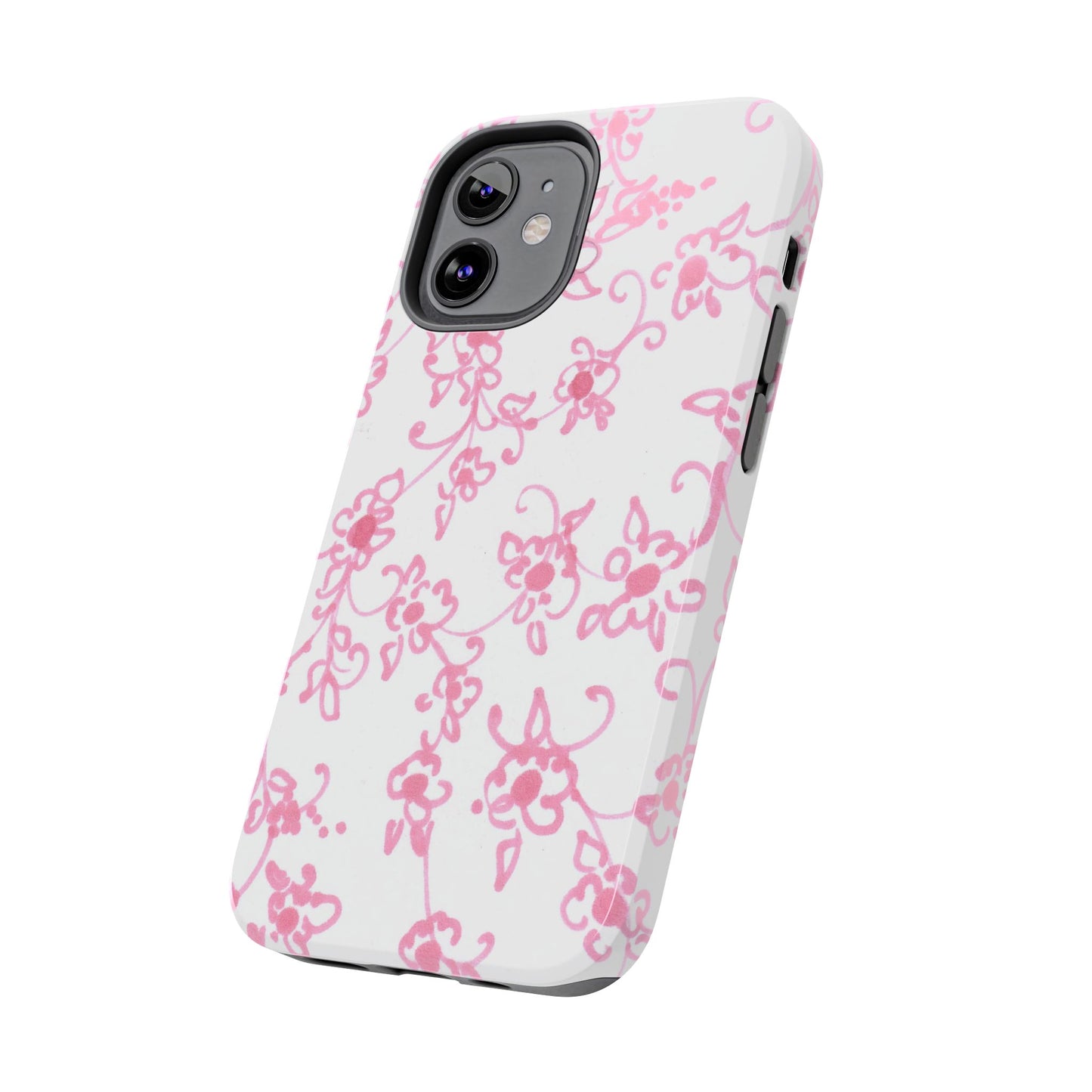 Juliette Ladies White / Pink Flowers Phone Case