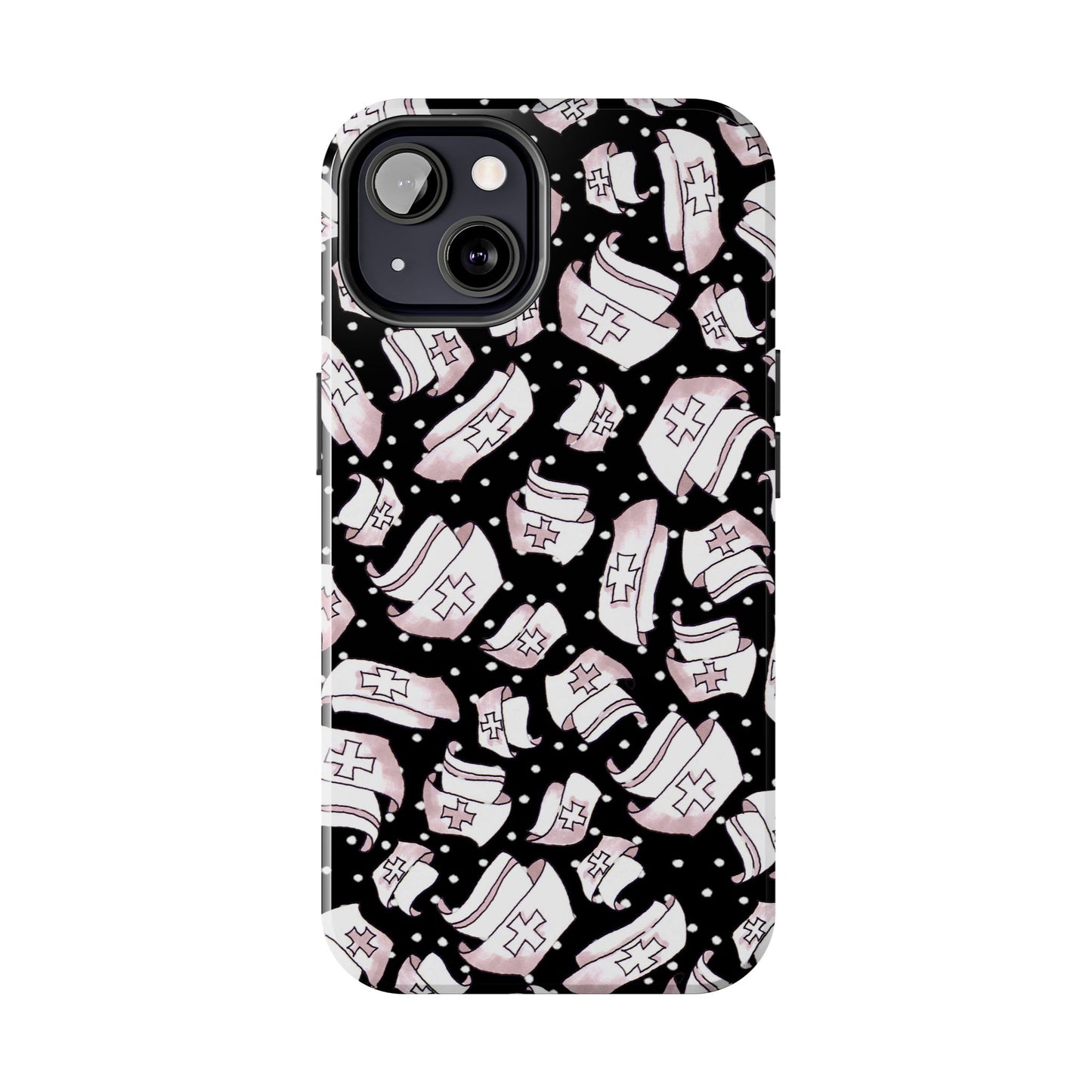 Med Hats Black Phone Case