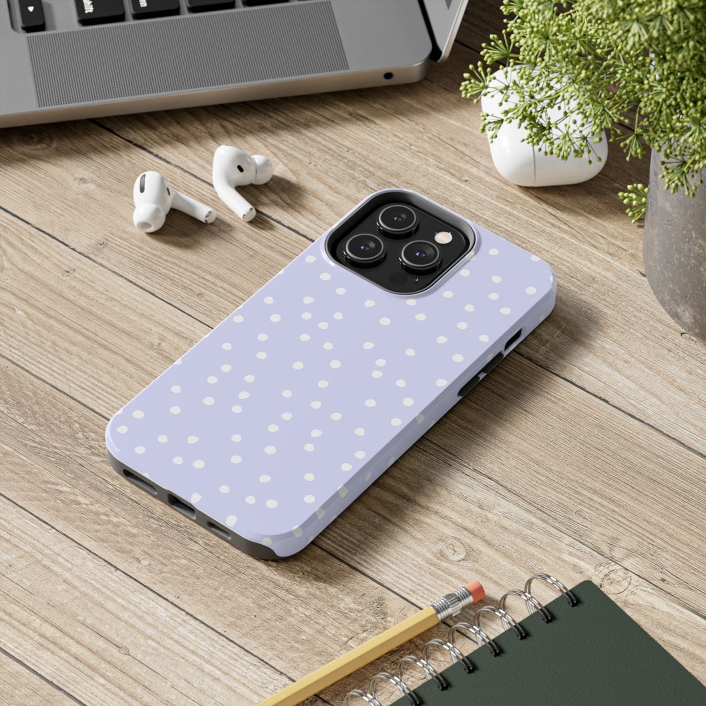 Dots Light Blue Phone Case