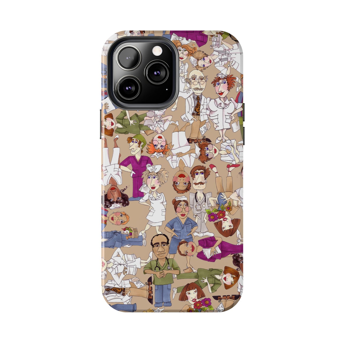 Diverse Nurse Khaki Phone Case