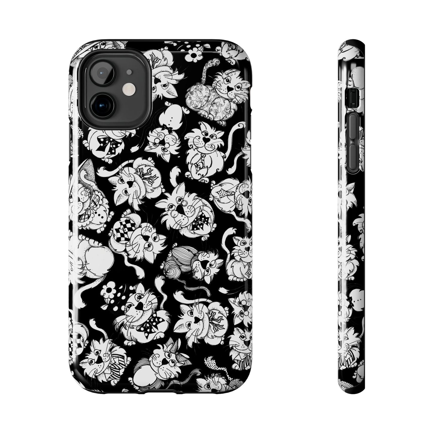 So Kitties Tossed Black Phone Case
