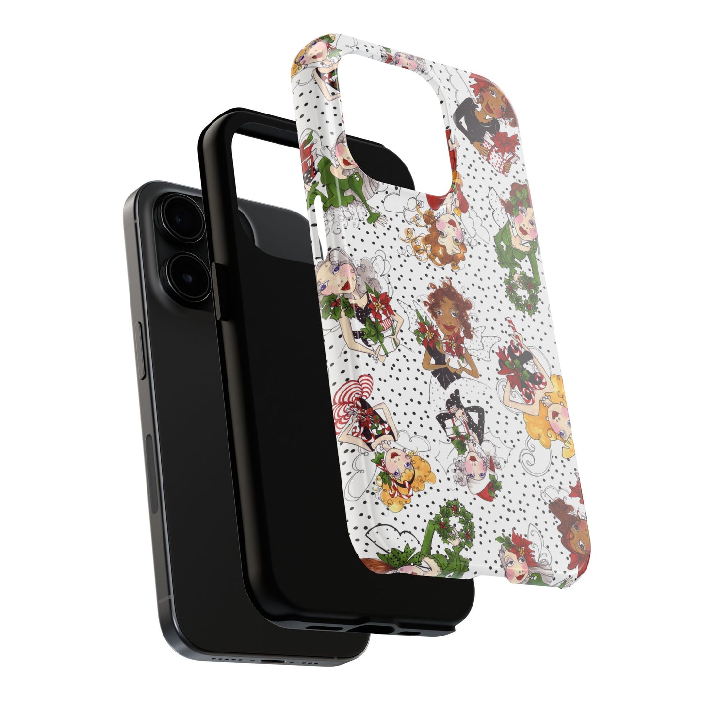 Fairy Toss White / Black Phone Case