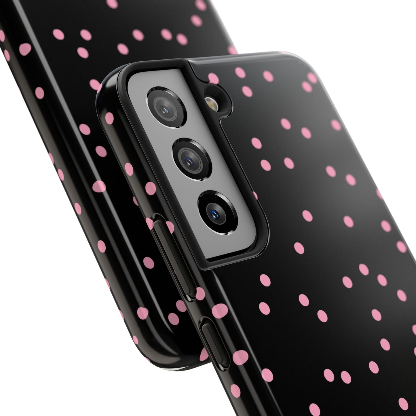 Space Dots Black / Pink Phone Case