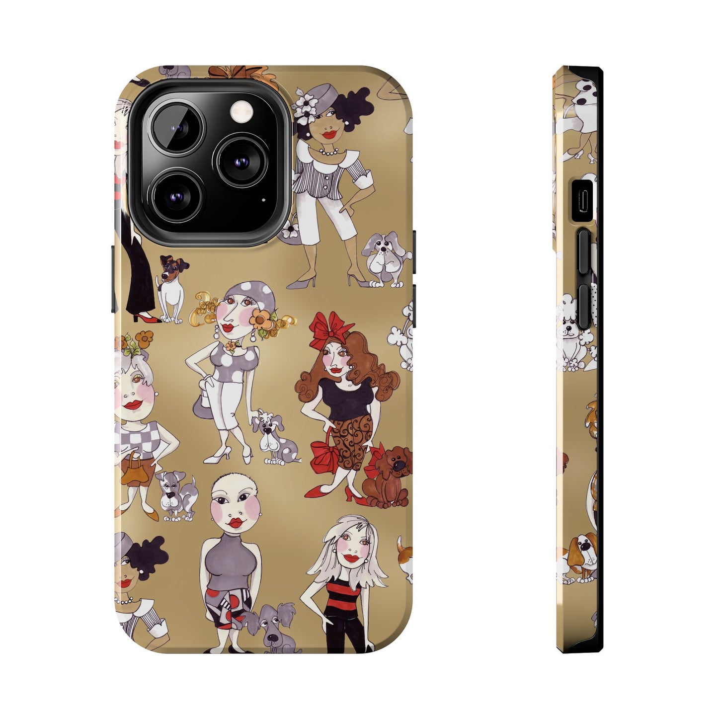 Dog Ladies Tan Phone Case