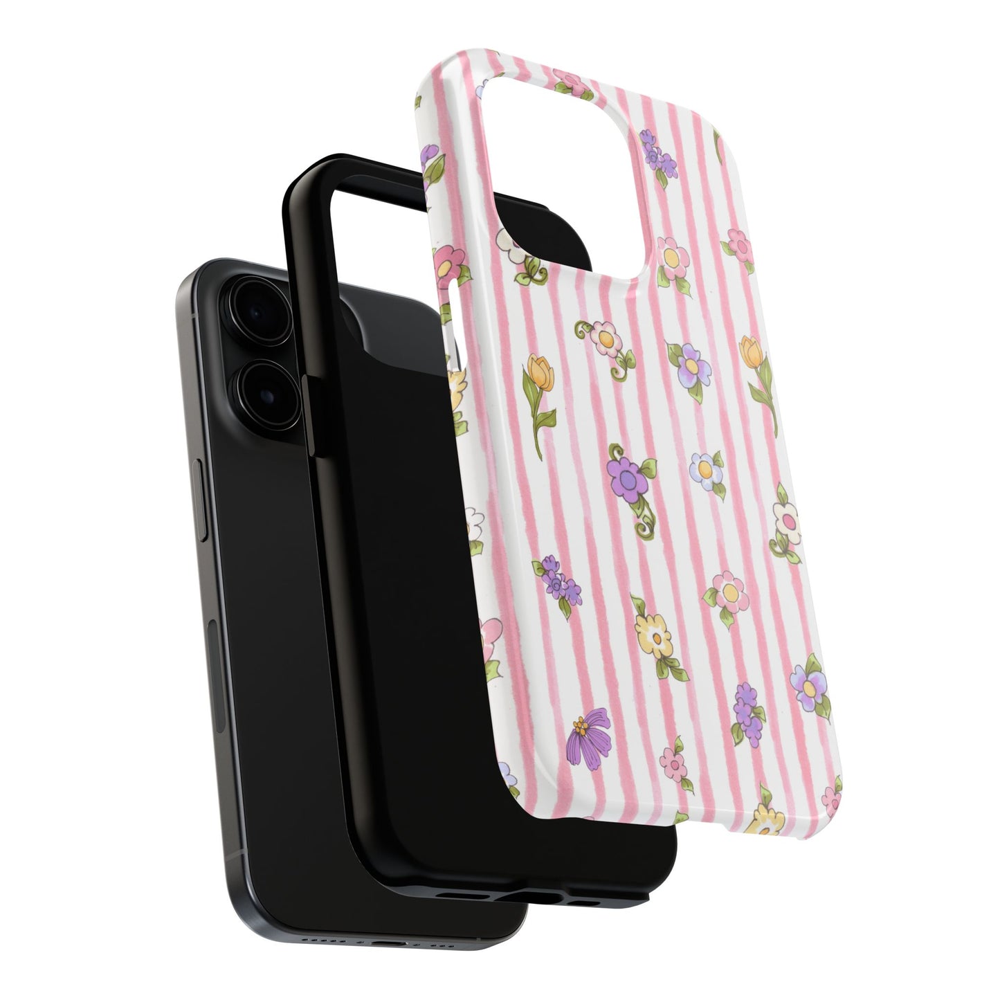 Pretty Posie Stripe Phone Case