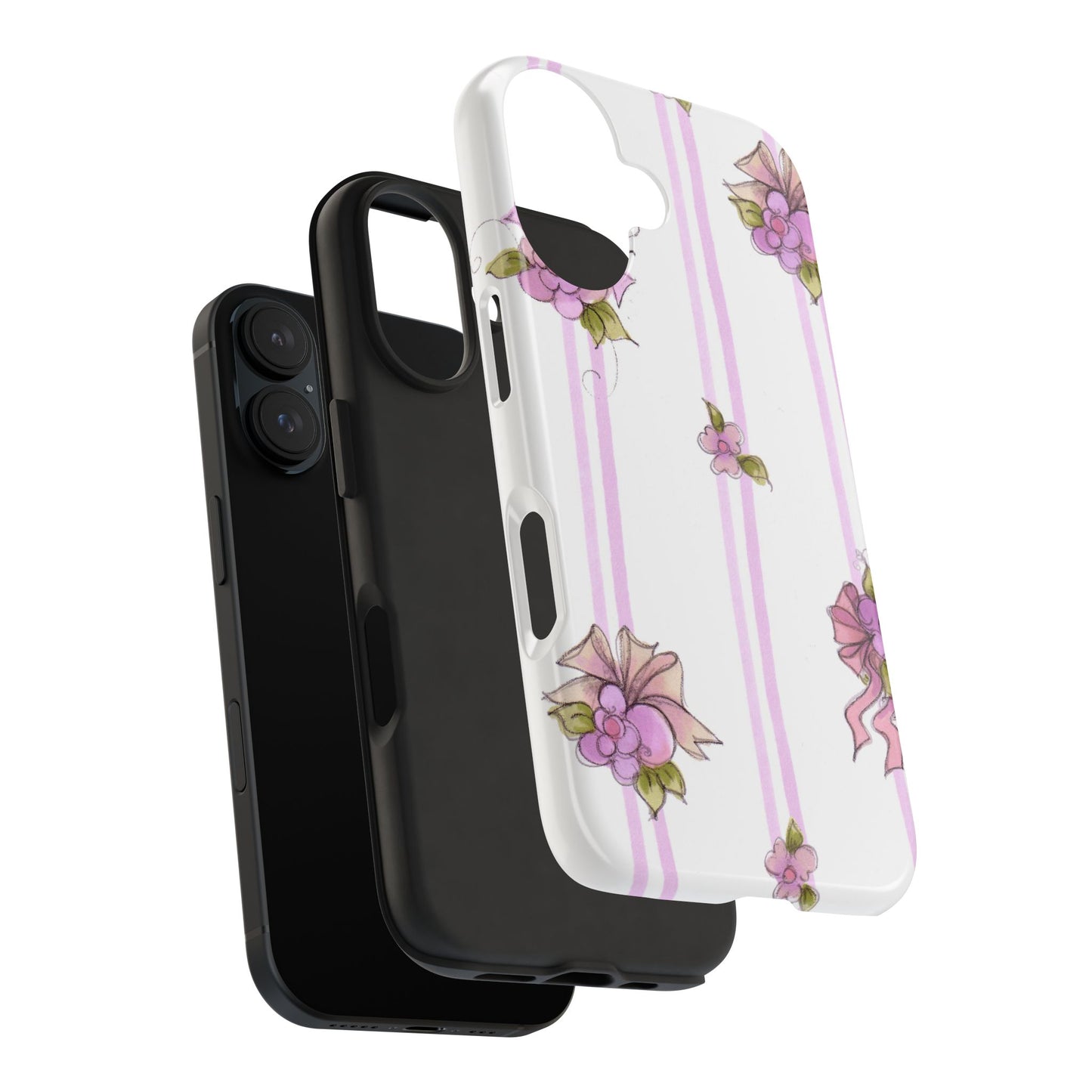 Flower Model Flower Stripe Phone Case