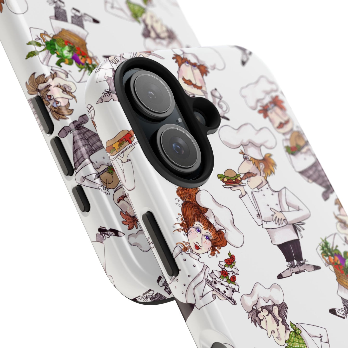 Tossed Chefs White Phone Case