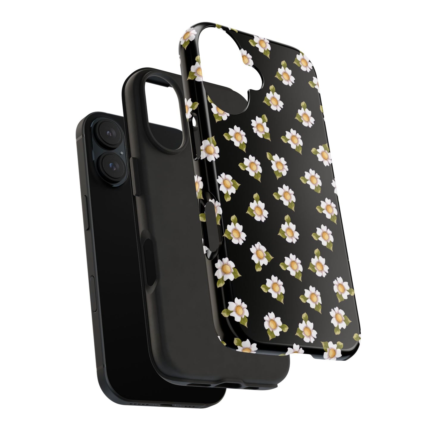 Daisies Black Phone Case
