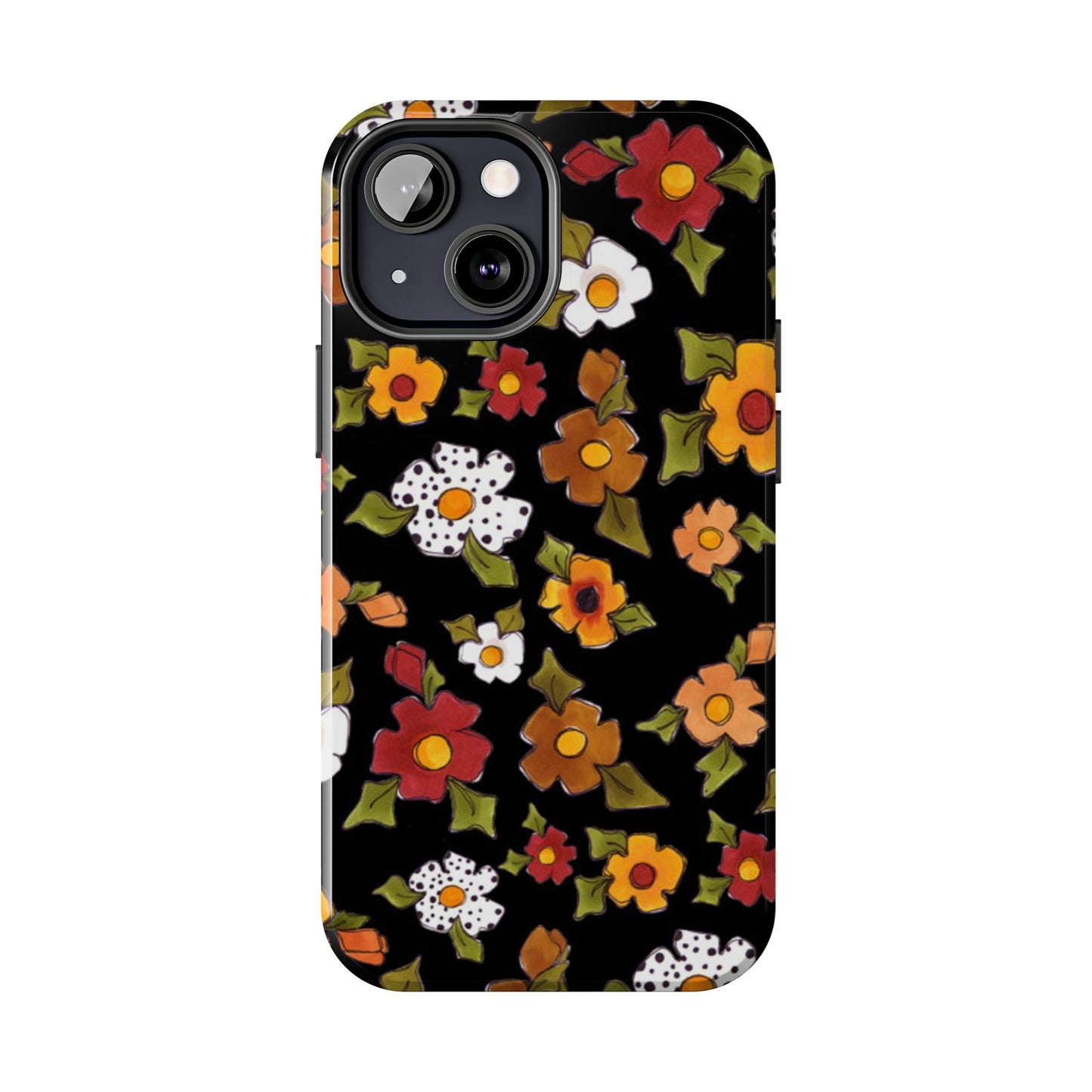 Spice Posie Black Phone Case