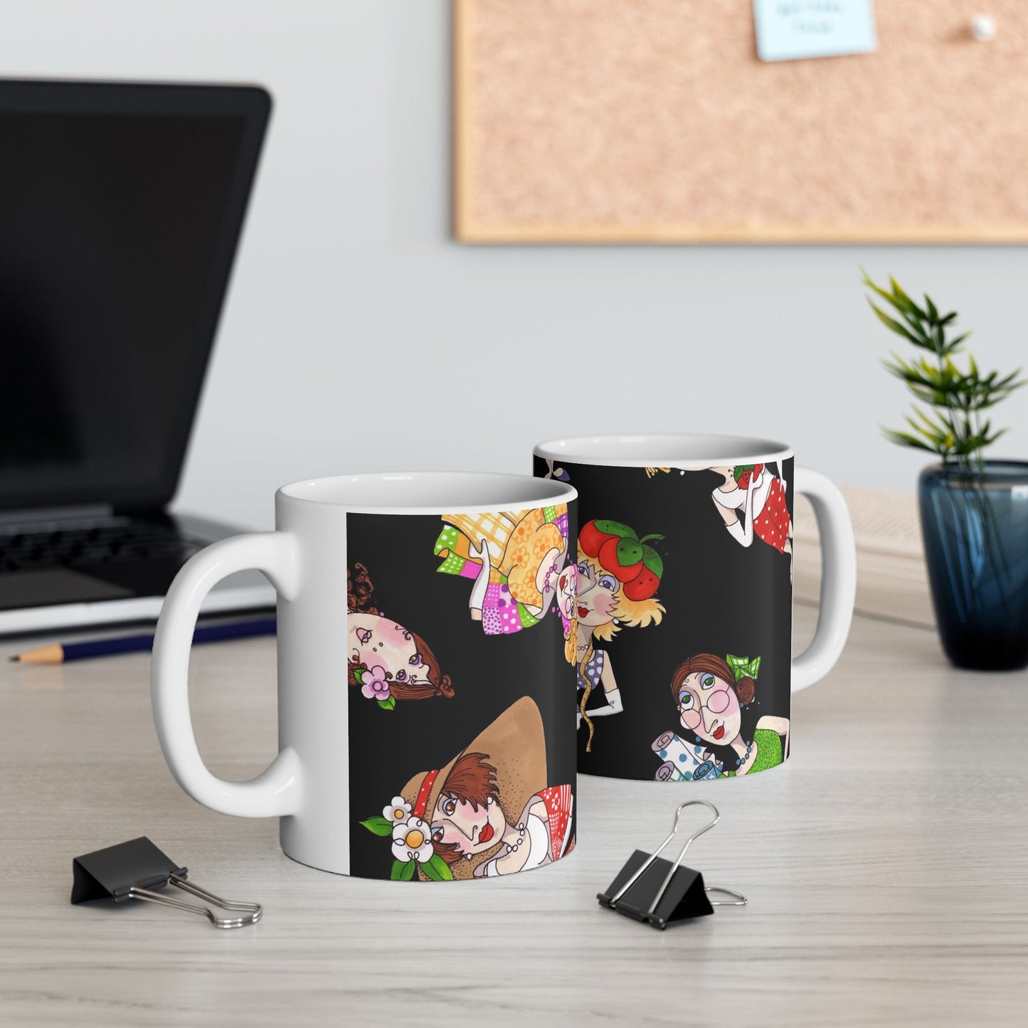 Fun Ladies Tossed Black Cup