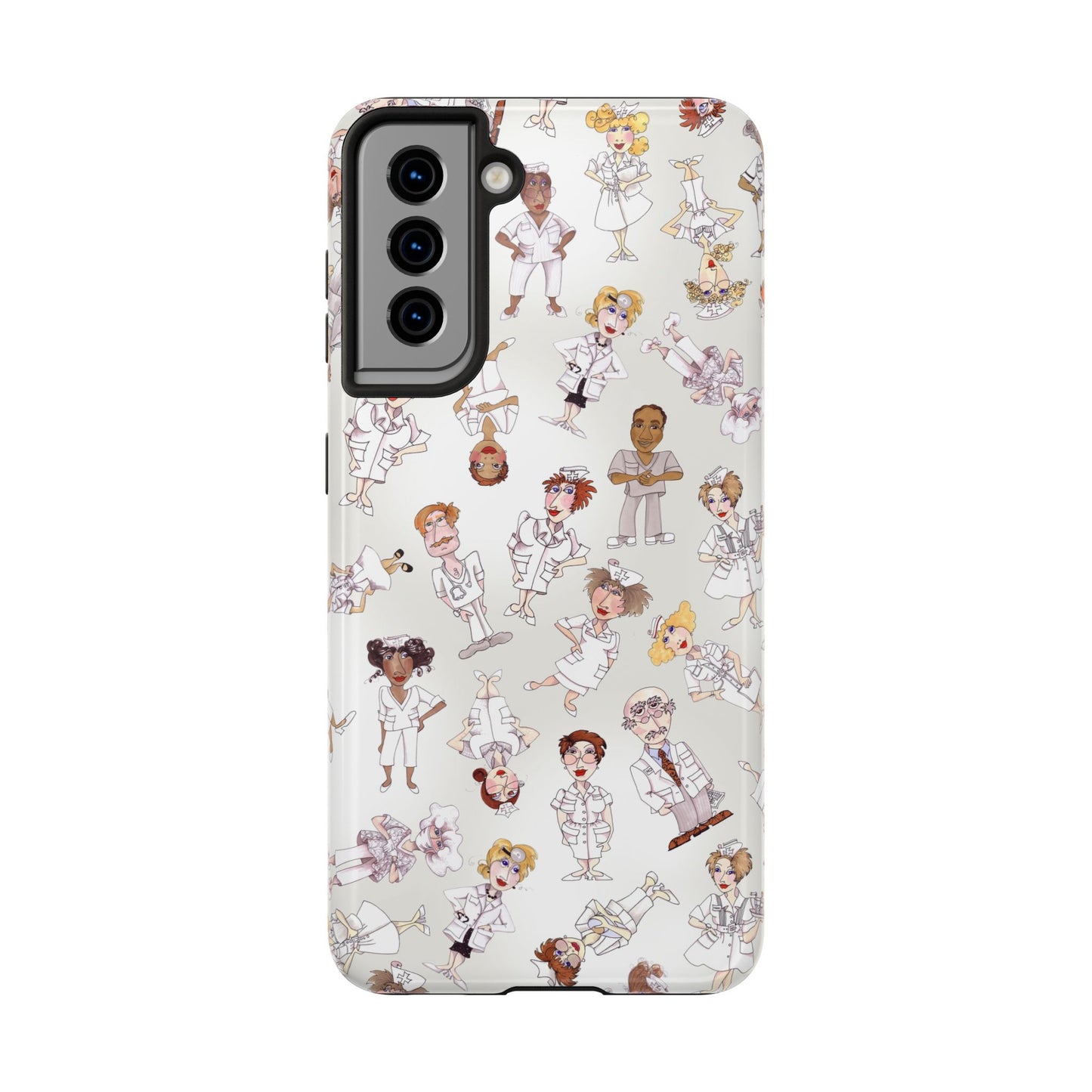 Tossed Nurses Gray Phone Case