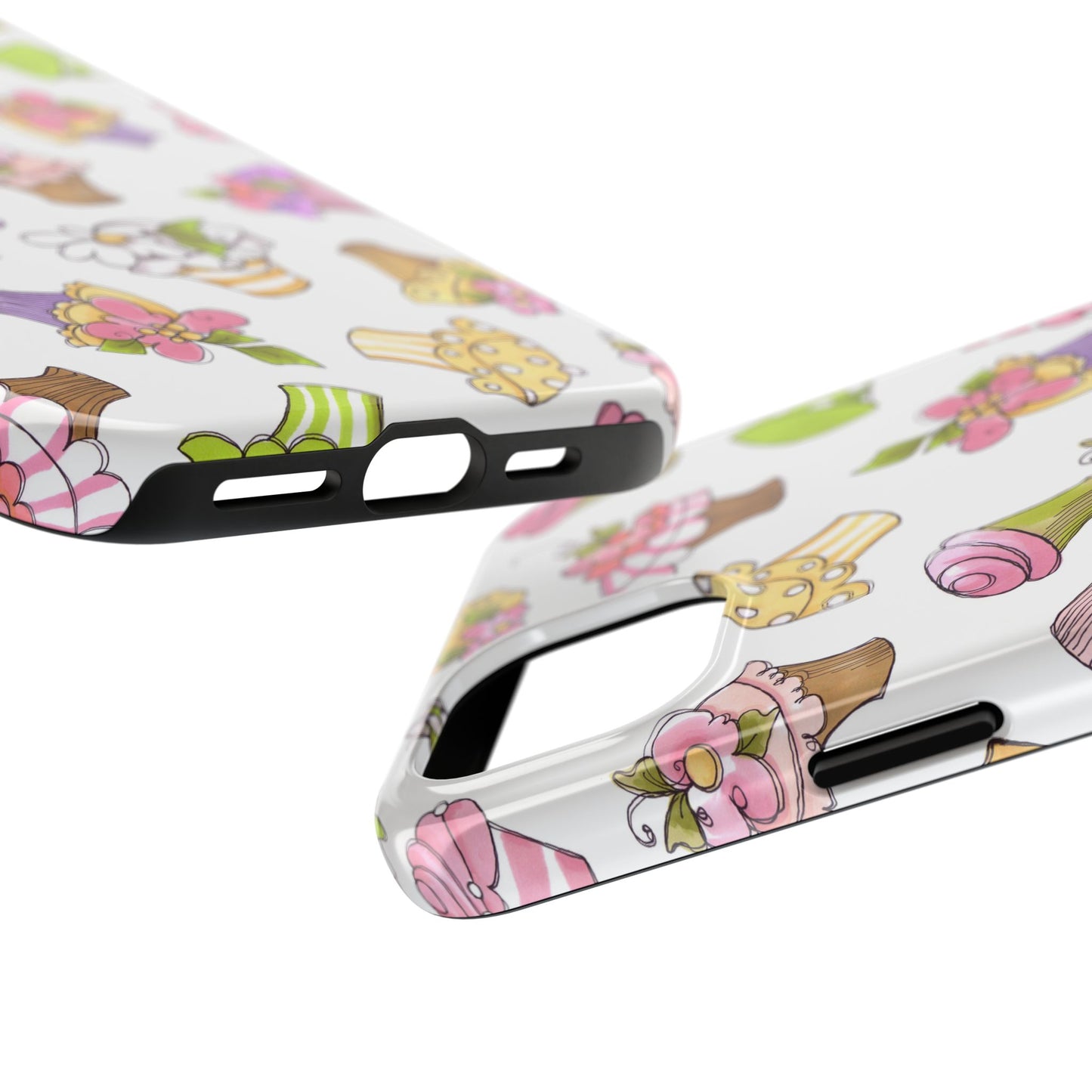 Cupcake Toss White Phone Case