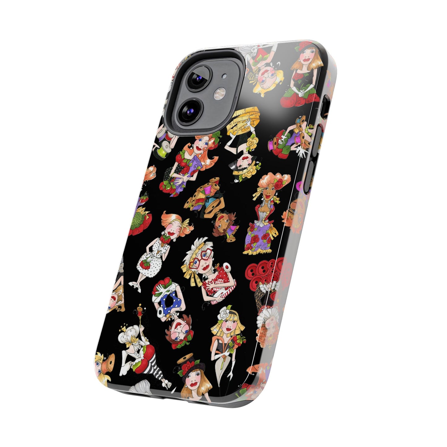 Curious Toss Black Phone Case