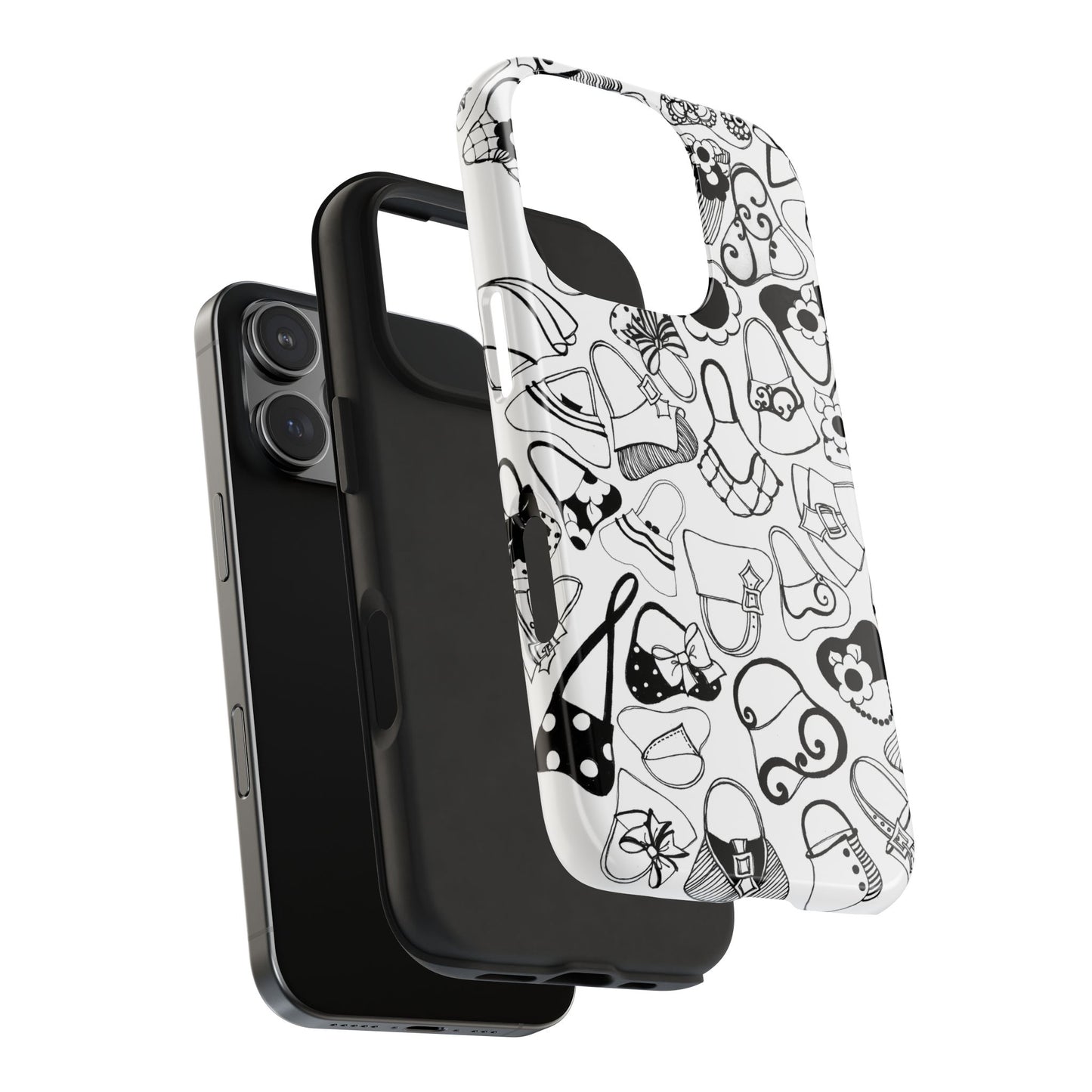Handbags White / Black Phone Case