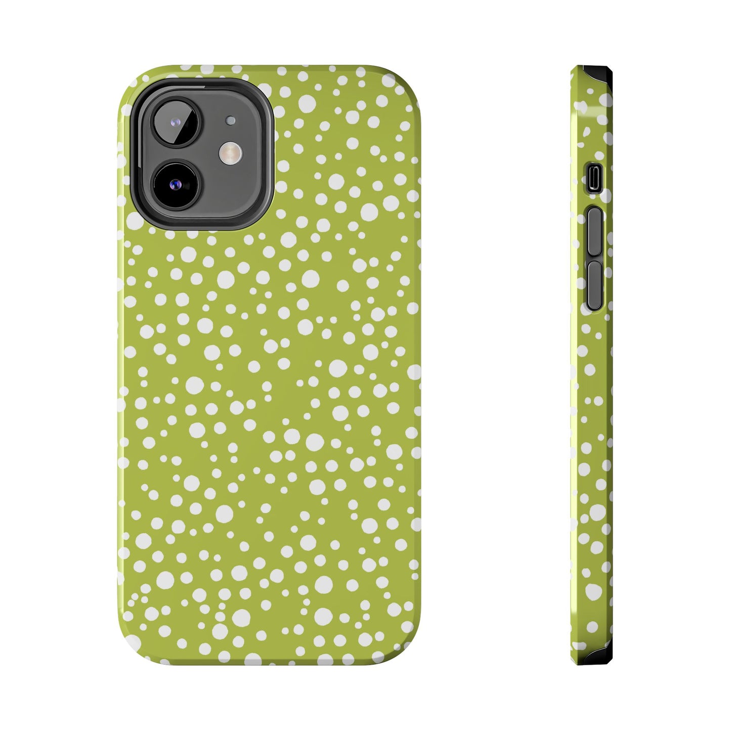 Balloon Dots Green / White Phone Case