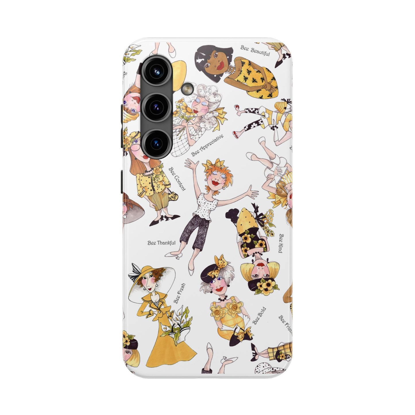 Bee Tossed White Phone Case