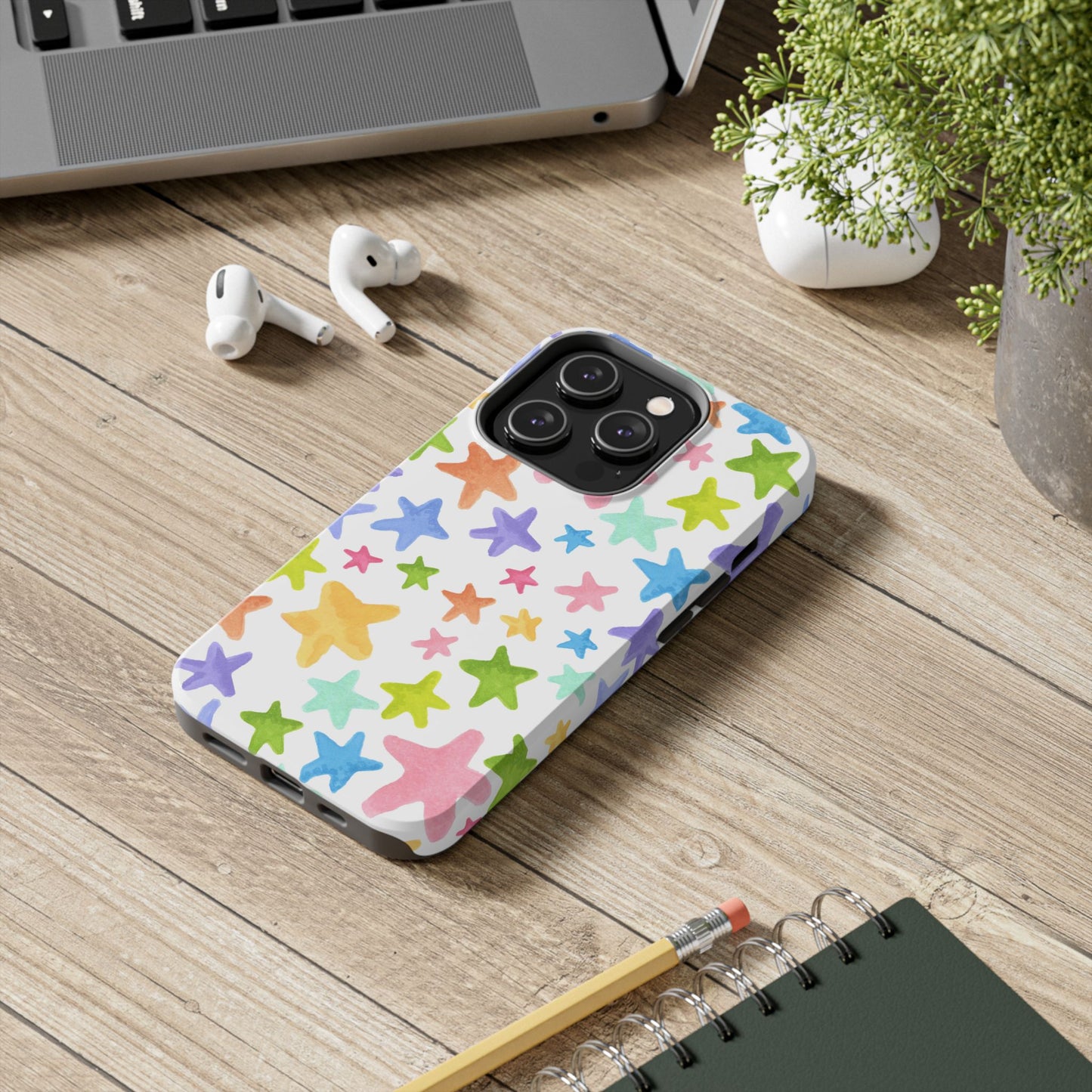 Happy Stars White Phone Case