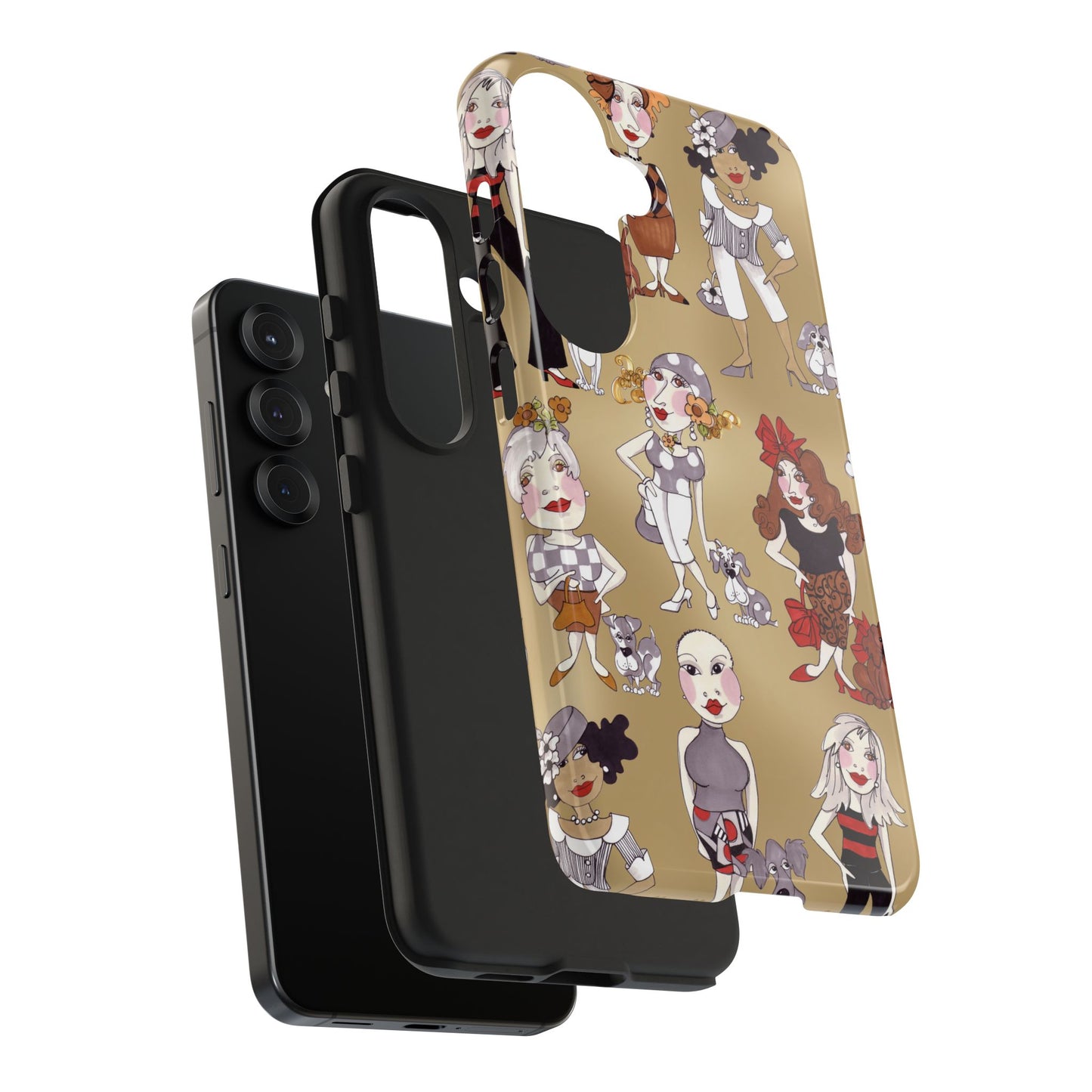 Dog Ladies Tan Phone Case