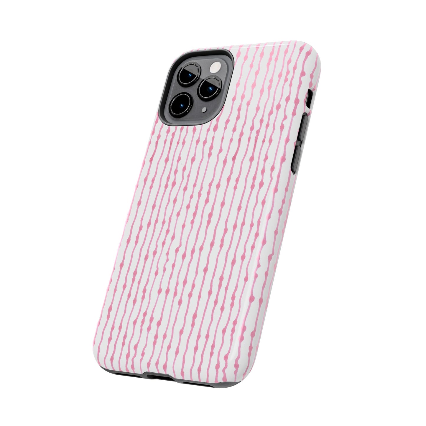 Faux Seersucker White / Pink Phone Case