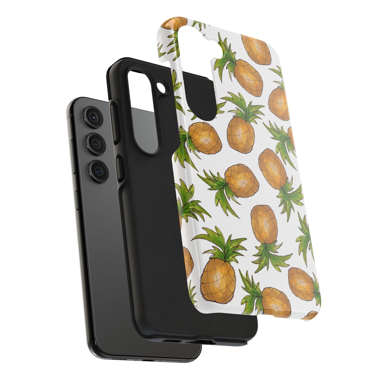 Pineapple Toss White Phone Case