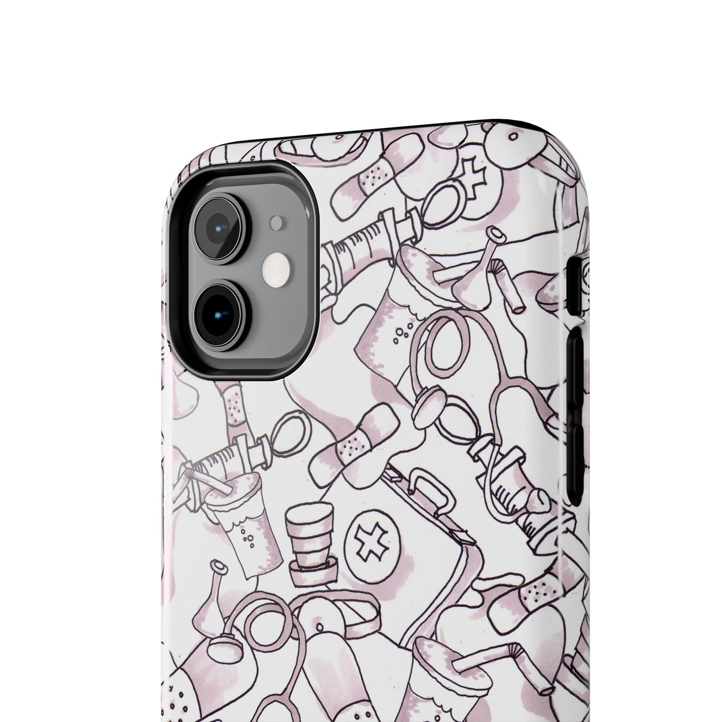 Med Stuff White Phone Case