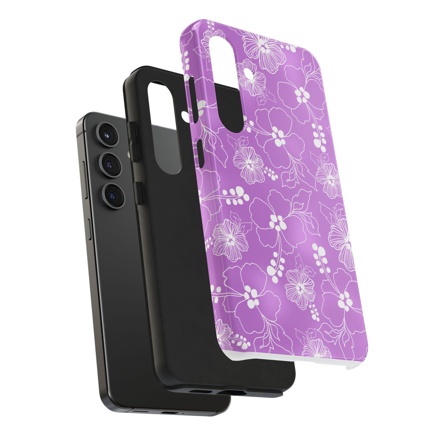 Lacey Hibiscus Orchid Phone Case
