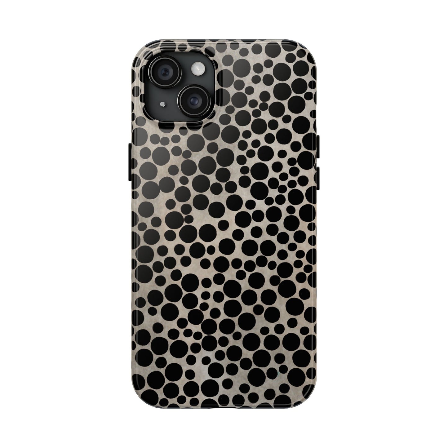 Felt Dots Silver Phone Case